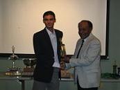 2008 MCA Banquet - Waleed Ahmed receives High Performance Award from President, J. Lovelace