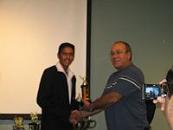 2008 MCA Banquet - Trevor Manoosingh receives trophy fromVice President, Norm Barrate