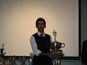 Akhlas Umer with Junior Camp batting Trophy